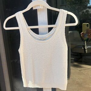 Z Supply Cream Knit Scoop Neck Tank